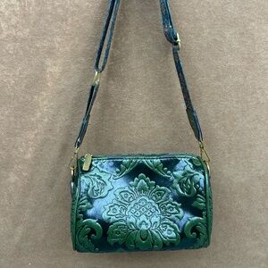 Kimchi Anira Blue Embossed Faux Leather Bag